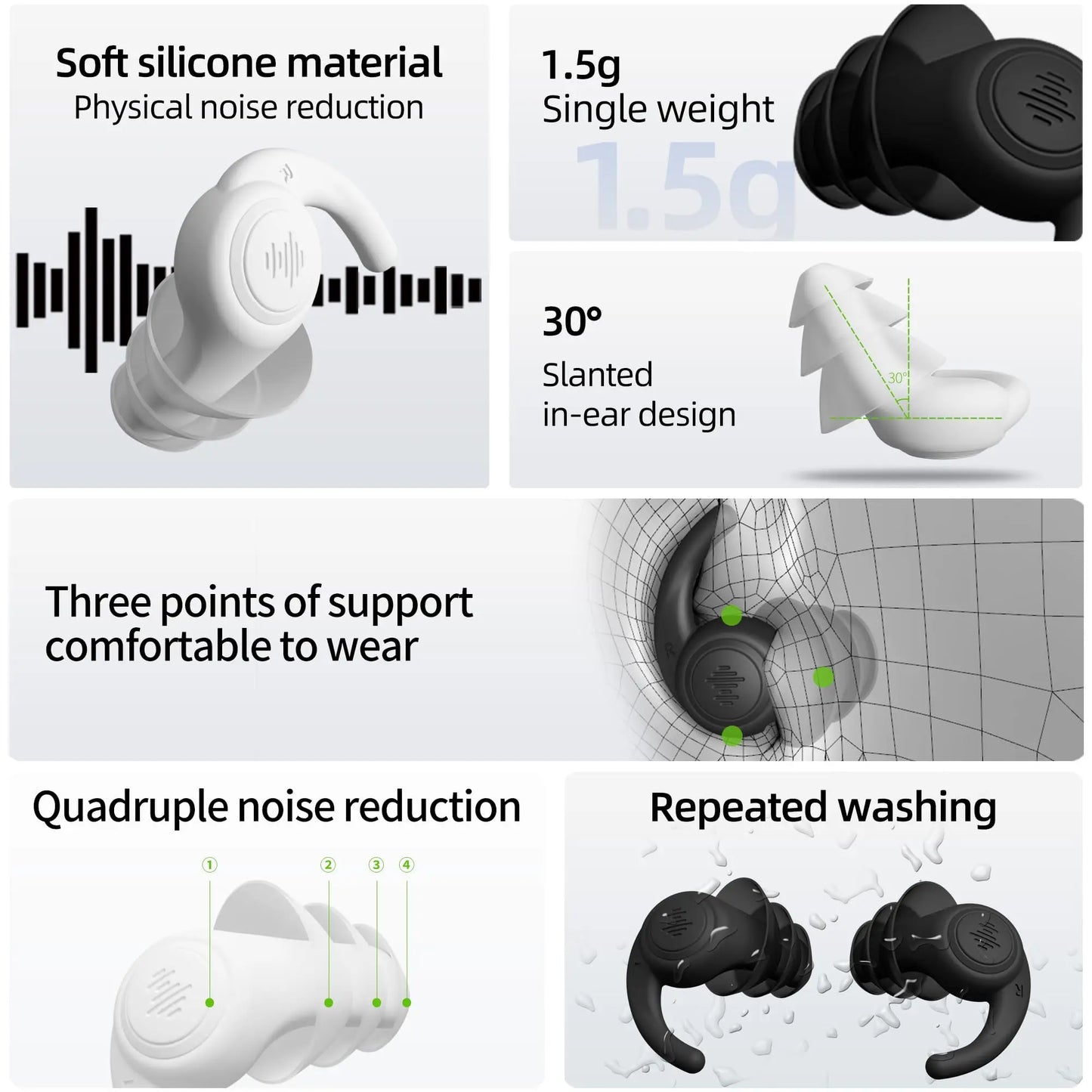 SilentGuard Premium Silicone Ear Plugs